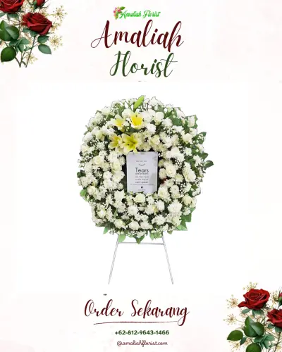 Krans Bunga Duka Cita di Harumsari